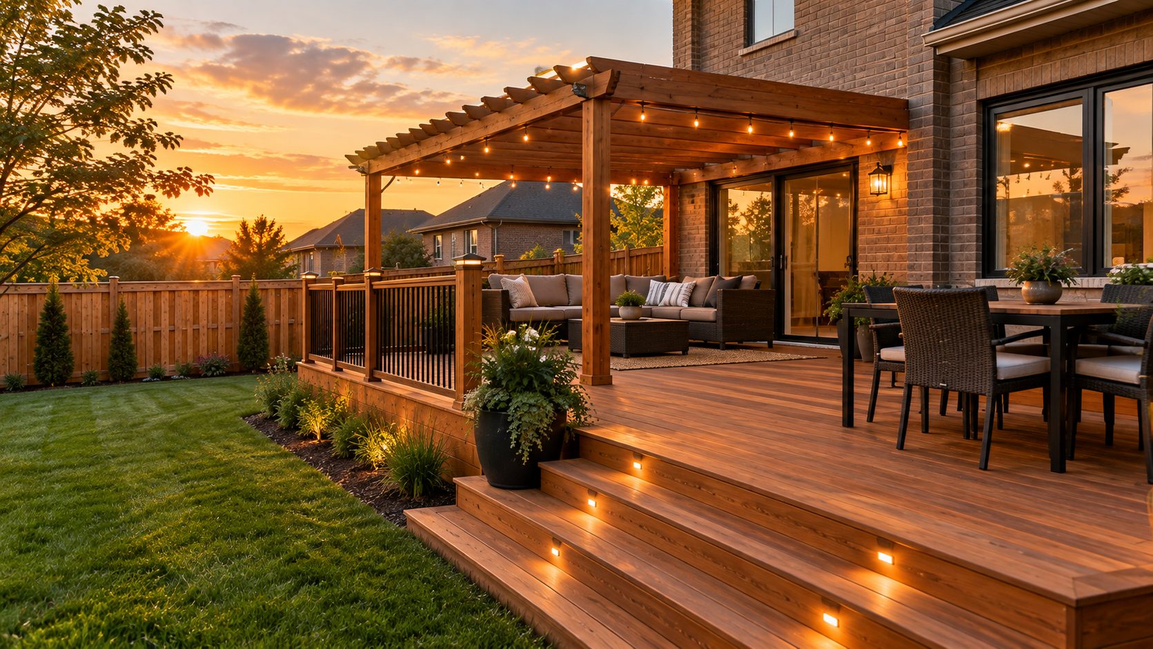 Deck and fence installation