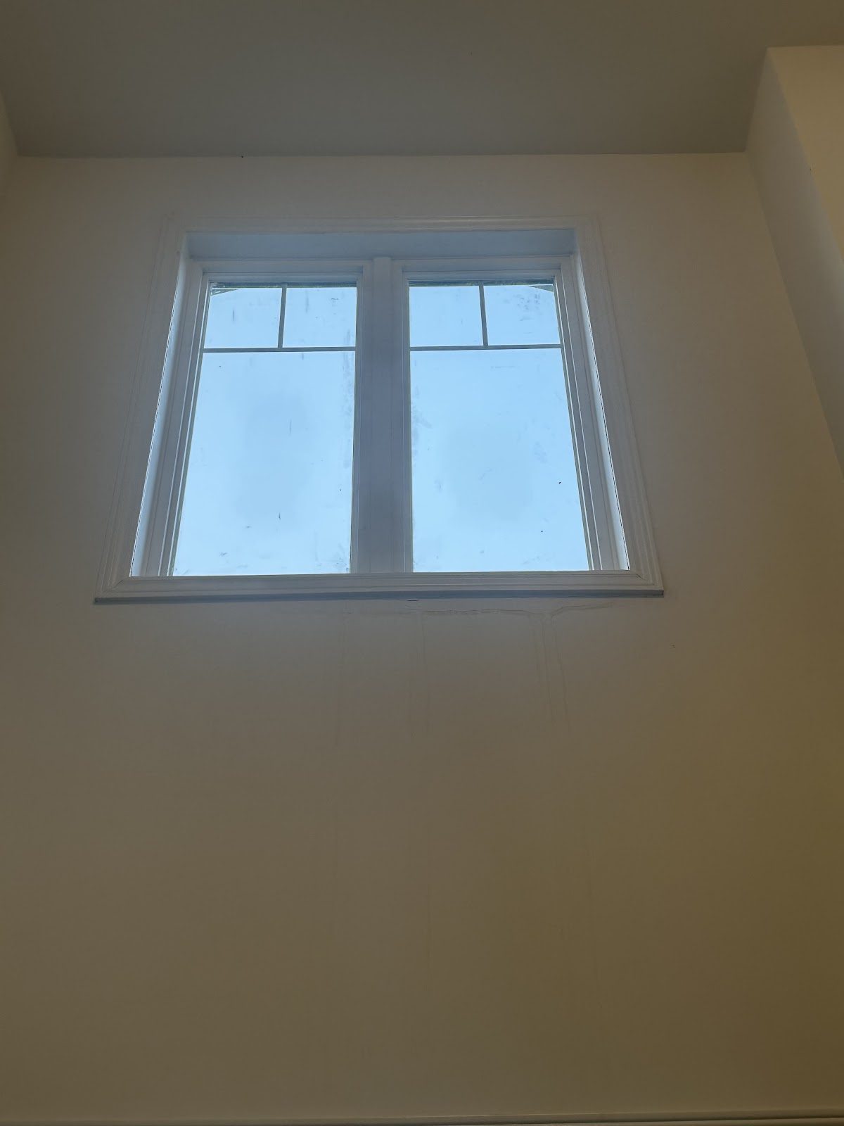 Real completed window installation